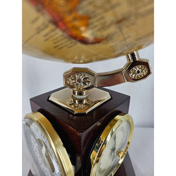 Vintage SBC Replogle 9" Weather Watch Off-White Antique Ocean Desktop Globe - Picture 6 of 7